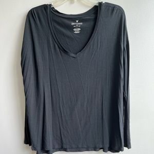 AEO black Soft & Sexy T Long Sleeve Top